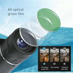 Longue-vue professionnelle de haute qualité 10x25 HD, télescope monoculaire portable longue portée, camping, pêche, télescope d'extérieur - Product Image 2