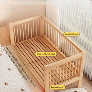 Cuna Convertible Moderna de Madera Maciza de Lujo para Bebés y Niños, para Dormitorio, Escuela, Sala de Estar, Uso Hospitalario - Product Image 3
