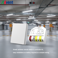 Unidad de Control de Iluminación Autoalimentada sin Cables, Interruptor de Pared con Control Remoto, Regulador de Luz Interior de 220v, Interruptor de Encendido/Apagado de Pared