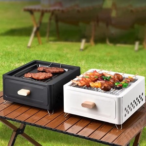 Parrilla de Barbacoa Cuadrada de Alta Calidad Yuyang, Parrilla de Carbón para Patio Exterior, Utensilios de Cocina para Acampar al Aire Libre - Product Image 1