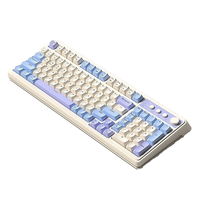 Clavier de jeu à membrane AULA S99PRO, nouveau, trois modes, rétroéclairage RVB, plastique, programmable, silencieux, clavier de bureau, logo personnalisé