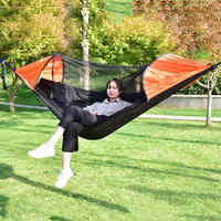 280*140cm 2 Personne Confortable Facile Hanging Coloré Parachute En Nylon Extérieure Lits Portable Camping Moustiquaire Hamac