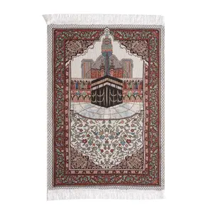 Nouveau 70X110cm tapis de sol musulman tapis de salon islamique enfants tapis de prière turc enfants tapis de prière tapis pliable Eid tapis de prière