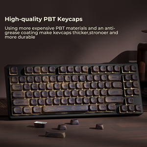 Xvx Keycaps Dark Walnut hồ sơ nhuộm-sub PBT chơi game Keycap Bộ 130-Key phù hợp với ANSI bố trí 61/68/84/87/100/104/108 phím - Product Image 5