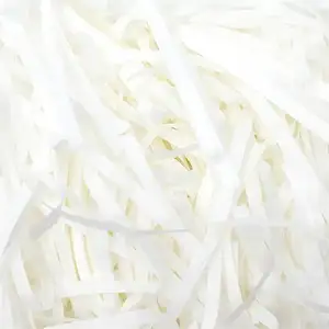 Manufacturer customized shredded tissue paper eco friendly packaging material custom logo fill scrap white pastel box filler