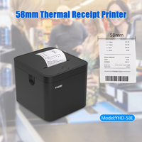 Imprimante de billet de facturation Bluetooth USB YHD-58E Imprimante thermique de bureau 58mm Imprimante de reçu thermique