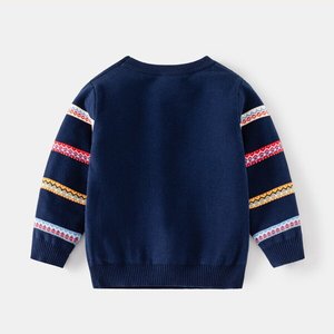 <span class=keywords><strong>Pull</strong></span>-over en maille fine pour enfant, motif petit cerf de Noël, pour garçons, OEM ODM - Product Image 4