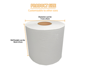 Jumbo-Papierrollen aus Bambus, ungebleicht, Einweg, umweltfreundlich, Papierhandtuch, Toilettenpapier für Hotels und gewerbliche Nutzung - Product Image 5