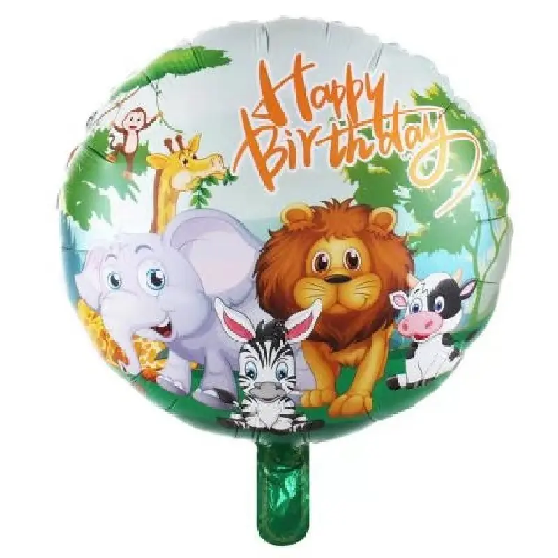 18Inch Jungle Dier Folie Ballonnen Jungle Safari Party Ballon Verjaardagsfeestje Decoraties Ballonnen Kinderen Helium Ballons