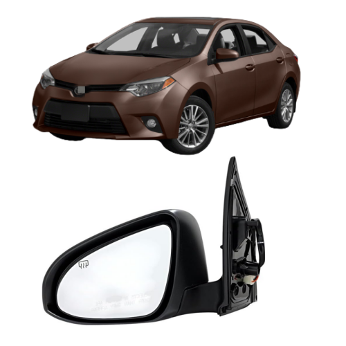 Auto Part Glossy Black Rearview Mirror