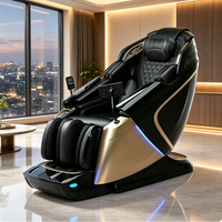 Silla de Masaje Shiatsu Plegable Portátil de Gravedad Cero 3D con Doble Mecanismo, de Alta Gama y Lujo para Oficina y Hogar, Venta al Por Mayor