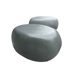 Nouveaux matériaux de construction en pierre, tabouret en béton en forme d'œuf, gris C30, haute résistance, chaise d'intérieur et d'extérieur - Product Image 3