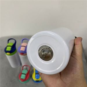 12oz Kids Vacuum Insulated Water <b>Bottle</b> <b>Thermos</b> Sippy Cups Straight Absolutely Flip Top Tumbler for Sublimation Transfer - Product Image 4