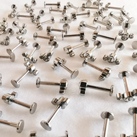 [SO-001] Bijoux de piercing corporel en titane G23 de haute qualité, vente chaude, clous labret à filetage interne, cluster, prix de gros