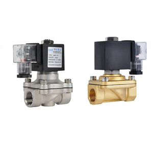 Vanne solénoïde à diaphragme miniature COVNA 2w31 normalement fermée en acier inoxydable et laiton pour eau et gaz 12V 24V - Product Image 1