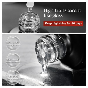 JTING Nouvelle Arrivée 2024 Vernis Gel de Finition Sans Résidu Effet Verre Ultra-Brillant Sans HEMA Prise en Charge ODM/OEM Personnalisation Marque Propre - Product Image 3