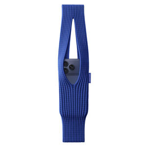 Étui Macocase pour iPhone, poche bleue, sangle courte, portable, tricot 3D, noir saphir, violet mandarin, rose, sac à longue sangle - Product Image 1