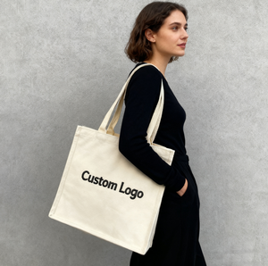 Nouveau sac de courses en toile imperméable avec logo personnalisé pour le style féminin - Product Image 5