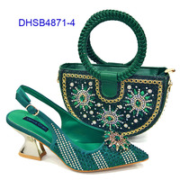 Chaussures plates et sacs pour femmes, ensemble de fête pour femmes, design de mode, design africain, vente en gros