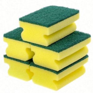 USA Mairun Heavy Duty Non-<b>Scratch</b> Eco-Friendly High Absorption Dish Sponge Scrub <b>Pads</b> for Kitchen & Car Use Rectangle Shape - Product Image 1