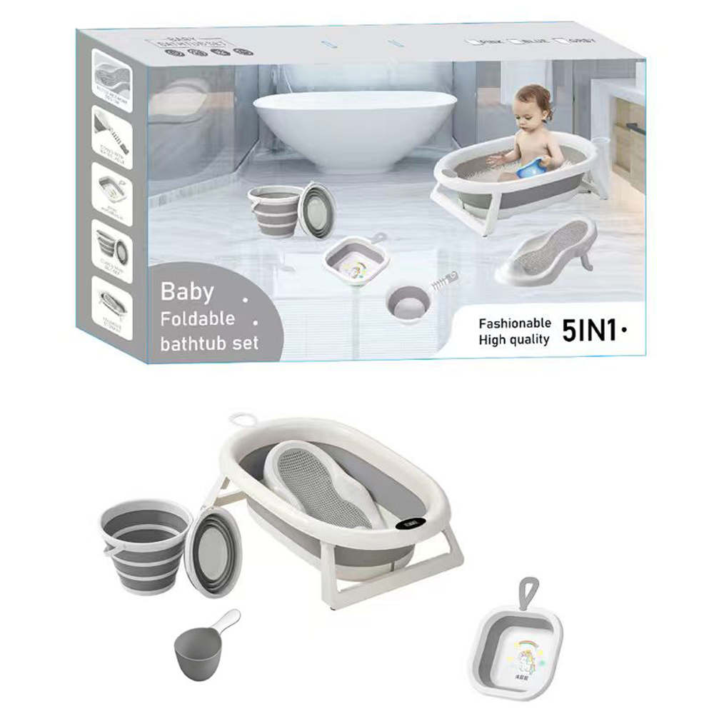 Ensemble de baignoire pliable pour bébé 5 en 1