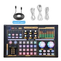 Kartu Suara Eksternal USB Studio DJ18 untuk Podcast, Siaran Langsung, Gaming, Monitor Audio, dan Mixer