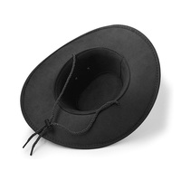 Sombrero de Vaquero con Diseño Personalizado, Negro con Flecos de Pedrería, para Mujeres y Hombres, Deportes al Aire Libre, Todas las Temporadas