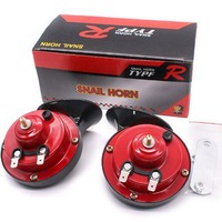 Fabricant de Klaxons pour Voitures : Vente en Gros de Paires de Klaxons Électriques 12V à Double Tonalité (Haute et Basse) pour Modification de Moto.