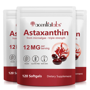 Acentiallabs bán buôn cao cấp Astaxanthin viên nang nhãn hiệu riêng 12mg chất chống oxy hóa Astaxanthin Softgels bổ sung - Product Image 1
