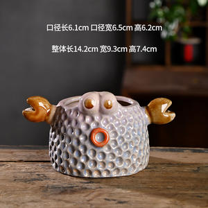 Pots à succulentes décoratifs en céramique en forme d'animaux de dessin animé, pots en <span class=keywords><strong>terre</strong></span> <span class=keywords><strong>cuite</strong></span> spéciaux pour la maison, contrôle des racines, vente en gros à prix réduit - Product Image 5