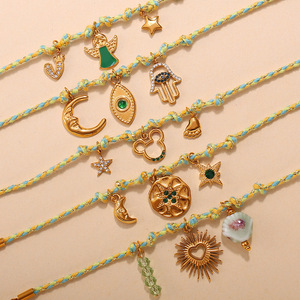 สร้อยคอรูปเปลือกหอยชุบทอง 18K สแตนเลสสตีล พร้อมจี้ปลาดาวเซรามิก ชุดกำไลข้อมือ ของขวัญเครื่องประดับสำหรับทุกเพศ - Product Image 2