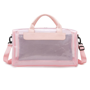 Sac de sport pour filles de haute qualité, grande capacité, imperméable, sac de voyage en PVC, sac de sport pour la gym, sac de voyage - Product Image 1