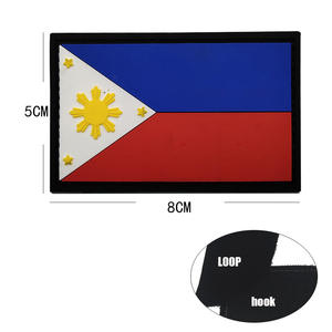 رقع ربط حلقية على شكل آلة ، علم جنوب شرق آسيا ، سوار علم فلبين ، أربطة ذراع للملابس والقبعات وحقائب الظهر للزينة - Product Image 5