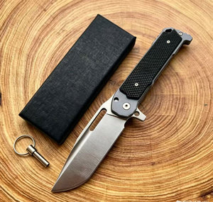 Couteau pliant BK EDC, lame en acier inoxydable à pointe tombante, manche en aluminium, couteau de survie de poche pour l'extérieur - Product Image 5