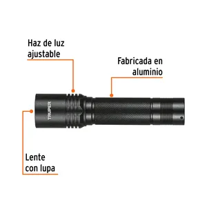 Master con 36 unità ricaricabile torcia a LED, alluminio, 340 lm, Truper - Product Image 2