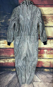 Unisex Vintage Faded Cargo Jumpsuit Mens Camouflage <strong>Insulated</strong> <strong>Coveralls</strong> Warm Farm Overalls for Winter - Product Image 2