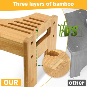 Taburete de Baño de Bambú para Inodoro, Posición de Cuclillas que Ayuda a Mejorar la Salud Intestinal - Product Image 6