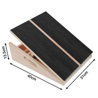 Wavar W05407 Plateforme inclinée pour l'entraînement et l'étirement des jambes, étireur de mollets avec conception extensible pour le sport 42x31.5x15.5cm