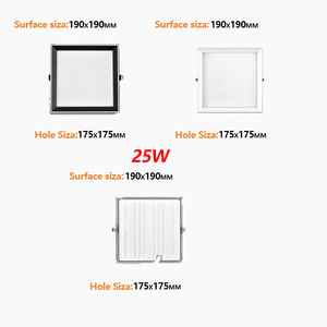 Tùy chỉnh hiện đại vuông trần thạch cao <span class=keywords><strong>Led</strong></span> Downlight thay đổi độ sáng thương mại nhôm Đèn dự án nhúng cài đặt phong cách - Product Image 3