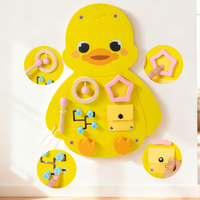 Jeux muraux amusants Lapin, Canard, Grenouille, Lion Design créatif Entraînement de la motricité fine Planche d'activités éducative pour enfants
