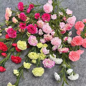 Flores <span class=keywords><strong>de</strong></span> Clavel Artificiales <span class=keywords><strong>de</strong></span> Seda al por Mayor <span class=keywords><strong>de</strong></span> Fábrica Y-H080, Ramas Largas <span class=keywords><strong>de</strong></span> 5 Ramas, Claveros Artificiales para Decoración del Hogar y Bodas - Product Image 2