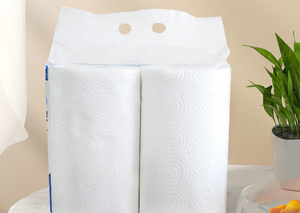 Essuie-tout en <span class=keywords><strong>papier</strong></span> vierge de pâte de bois, très absorbant pour l'huile de cuisson, idéal pour le nettoyage de cuisine et l'usage domestique - Product Image 4