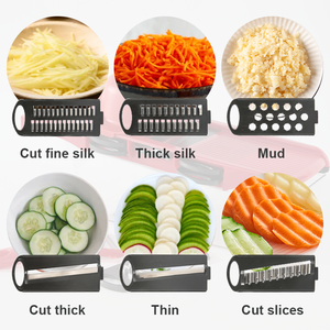Nhà bếp chuẩn bị tiện ích Slice và shred công cụ cầm tay mandoline Hướng dẫn sử dụng rau xử lý dễ dàng làm sạch thực phẩm Chopper multiblade cắt - Product Image 3
