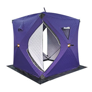 Tente de pêche sur glace d'hiver, abri imperméable à ouverture rapide entièrement automatique, monocouche, résistant au froid, pour plusieurs personnes, pour camping en extérieur - Product Image 1