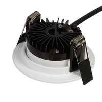 Spot encastré moderne pour plafond bas, en aluminium, AC 220V, dimmable, COB, 6W, IP44, blanc, LED anti-éblouissement, pour la maison
