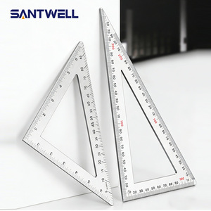 Regla Triangular de Acero Inoxidable, 90 Grados, Ángulo Recto, Alta Precisión, Escuadra para Carpintería con Escala de Doble Cara, Herramienta de Carpintero - Product Image 3