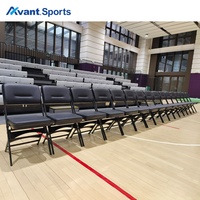 Chaises de côté de terrain de basket-ball FIBA avec logo personnalisé Avant Sports, banc d'équipe, sièges rembourrés pour arènes professionnelles