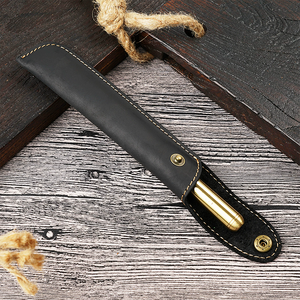 Винтажная ручная работа Ретро Crazy Horse кожа школьный держатель для ручки сумка из натуральной кожи чехол для карандашей - Product Image 4