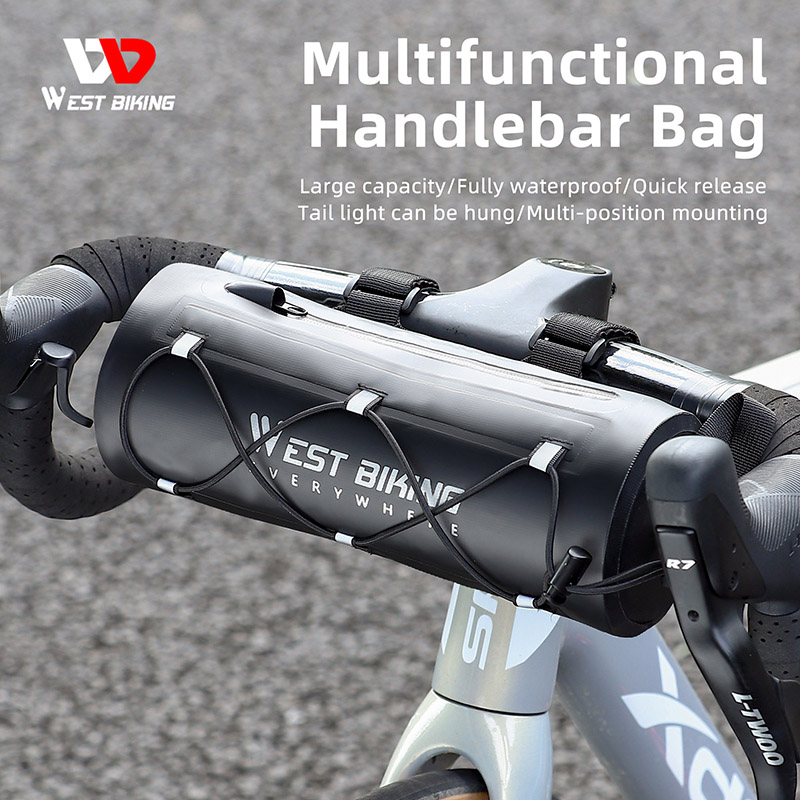 WEST BIKING borsa per manubrio per bicicletta borsa per telaio per