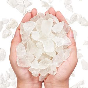 Versatile Frosted Sea Glass Block 1LB White Vase Fillers Aquarium Gravels Sea Glass Decor